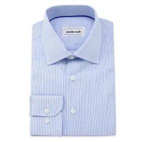 Light Blue Striped Dress Shirt | The Grand Canal