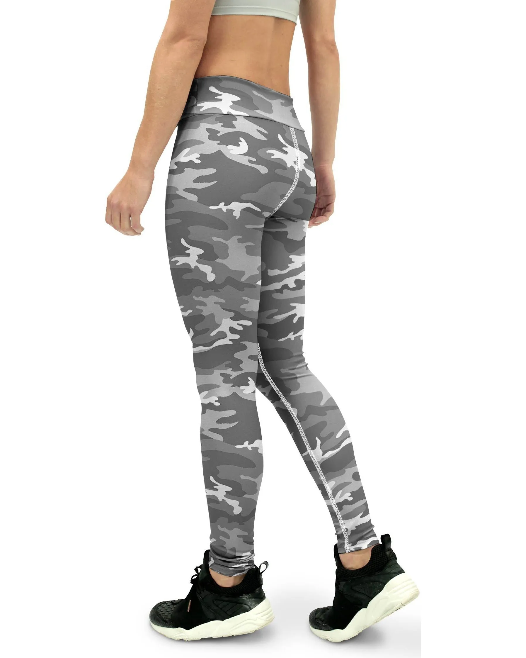 Light Grey Camo Yoga Pants