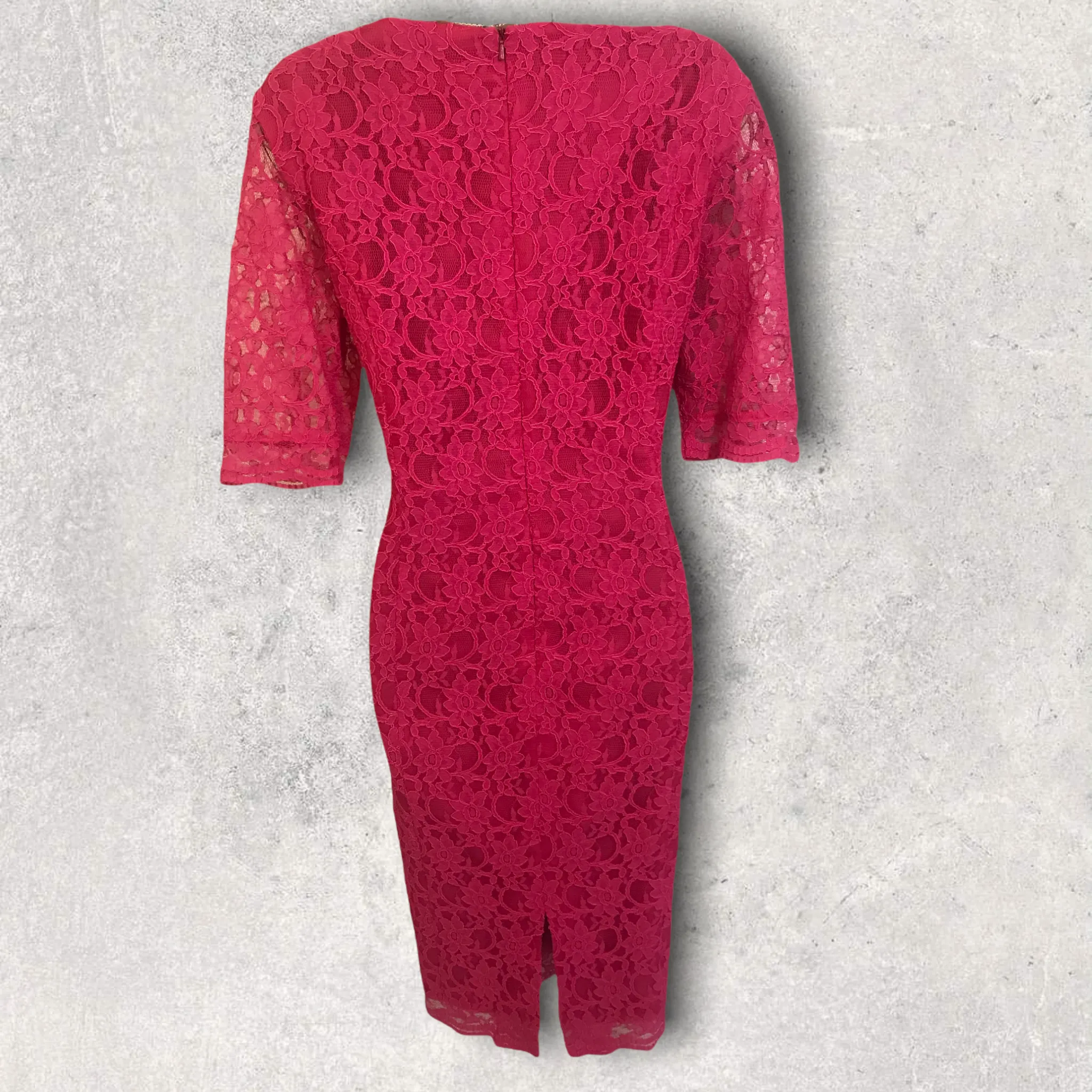 Linea Pink Lace Pencil Dress UK 16 US 12 EU 44 RRP £130