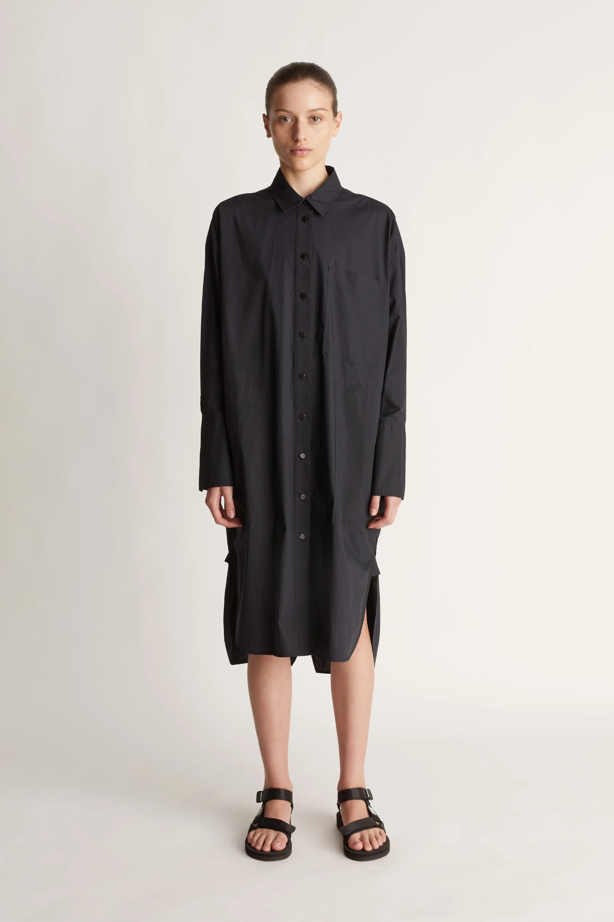 LM Poplin LS Shirt Dress