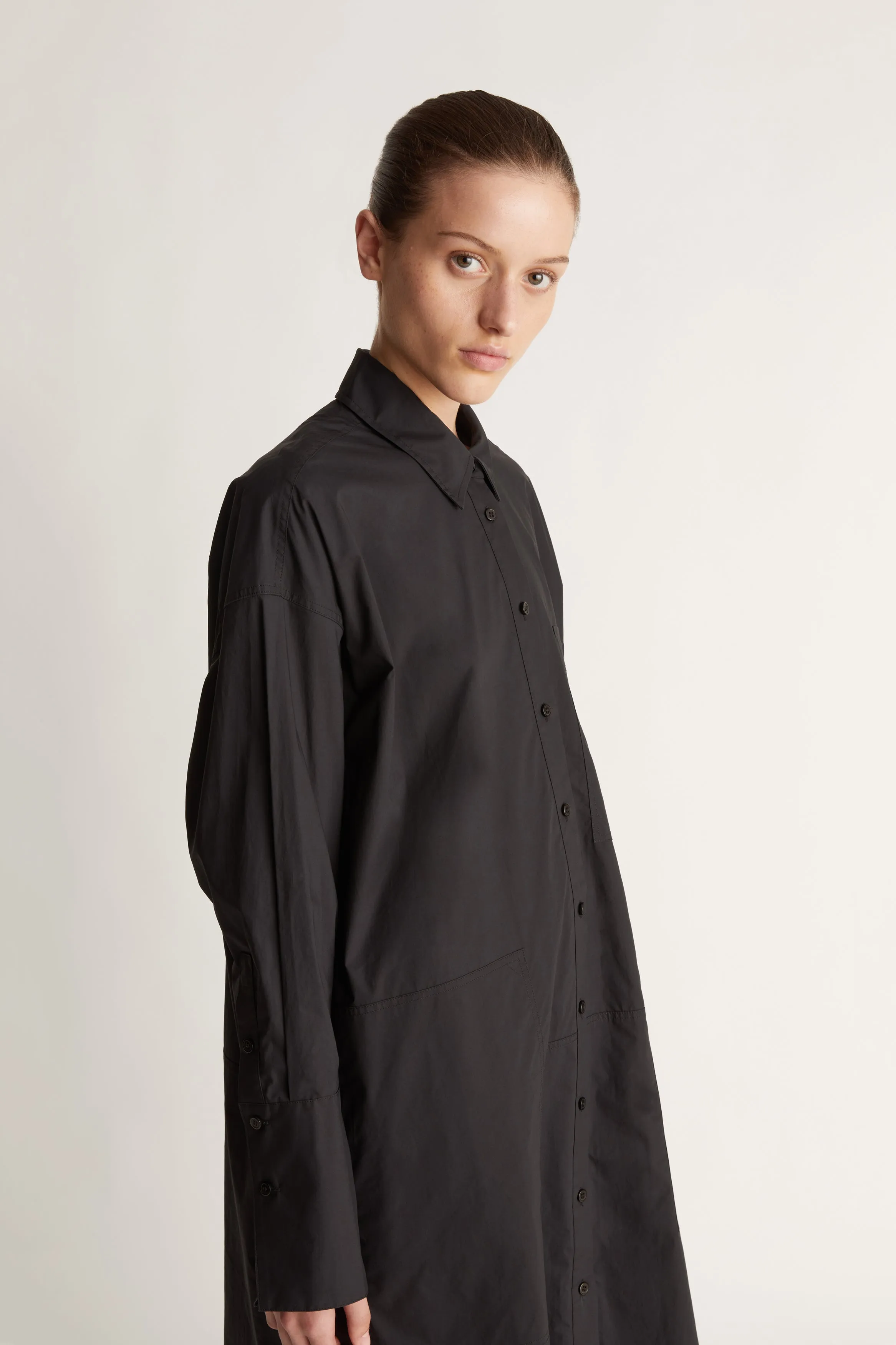 LM Poplin LS Shirt Dress