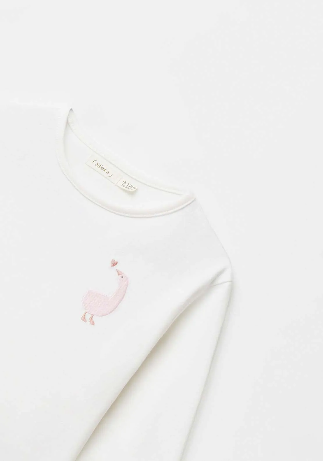 Long Sleeve Plain Tshirt - White