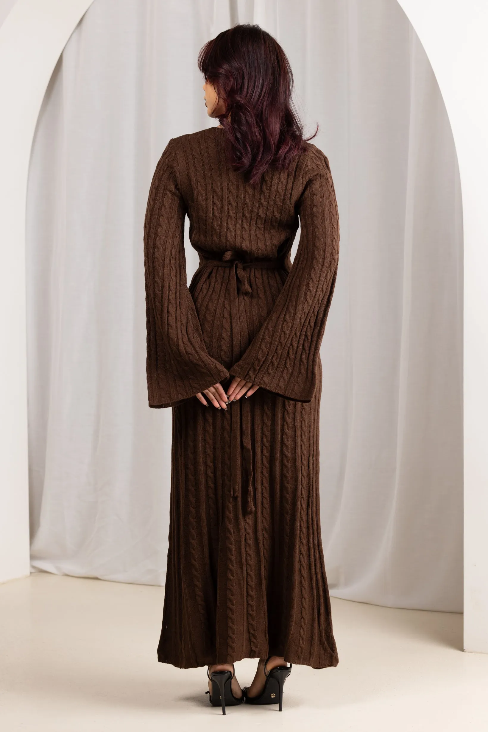 Lora Cable Knit Abaya