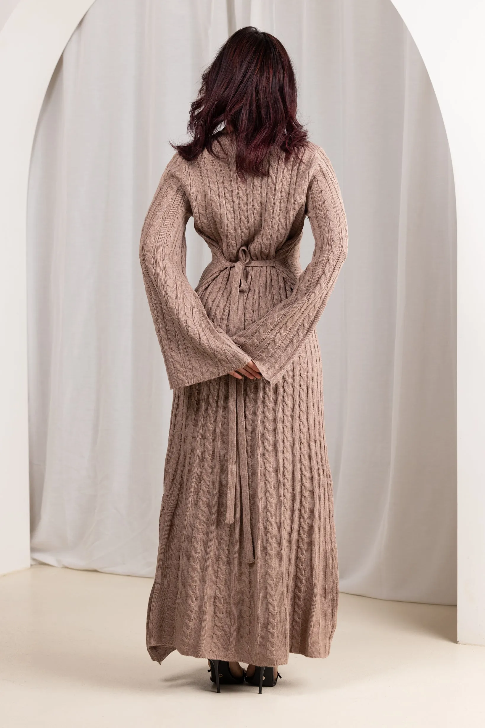 Lora Cable Knit Abaya