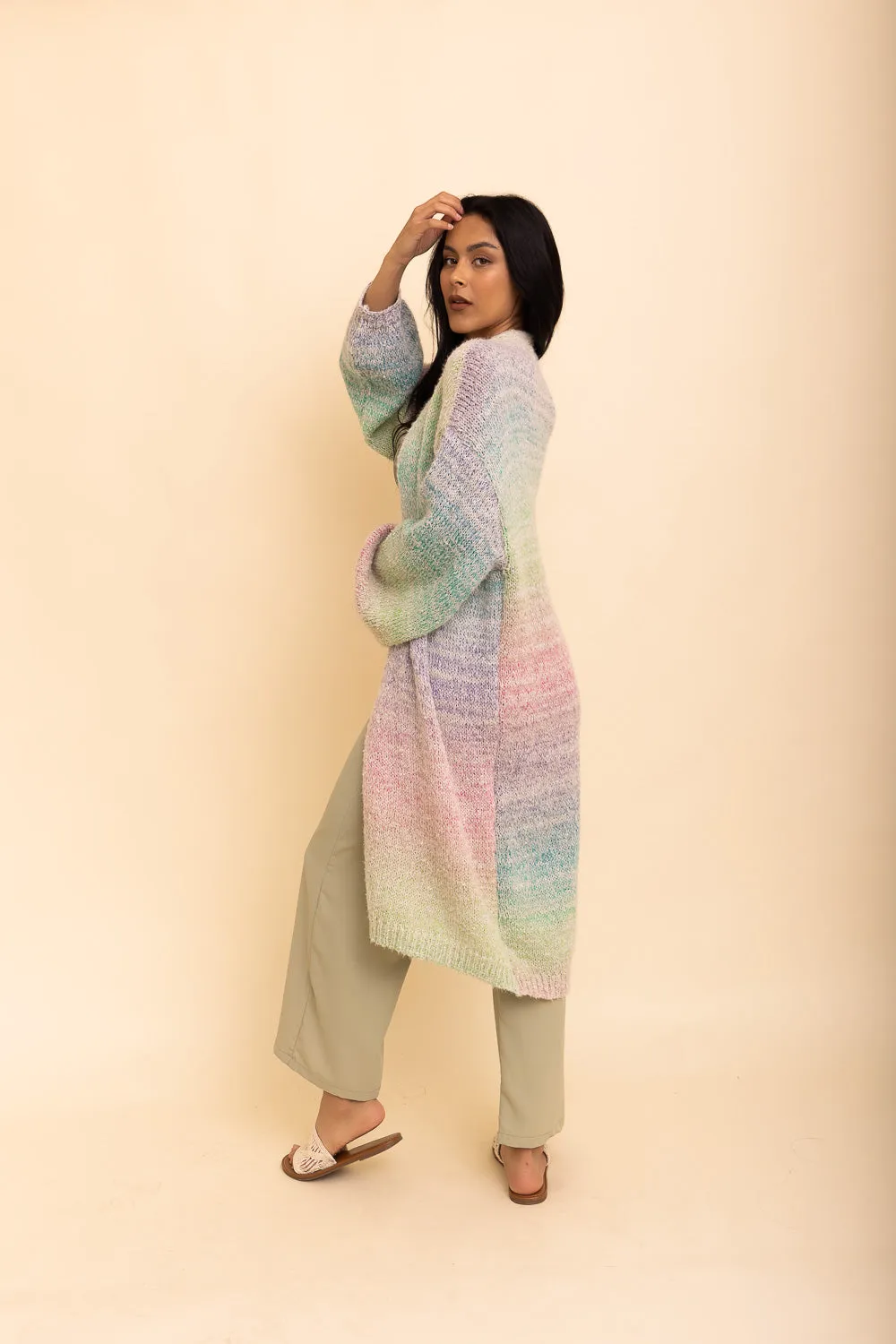 Lounge Around Longline Ombre Cardigan