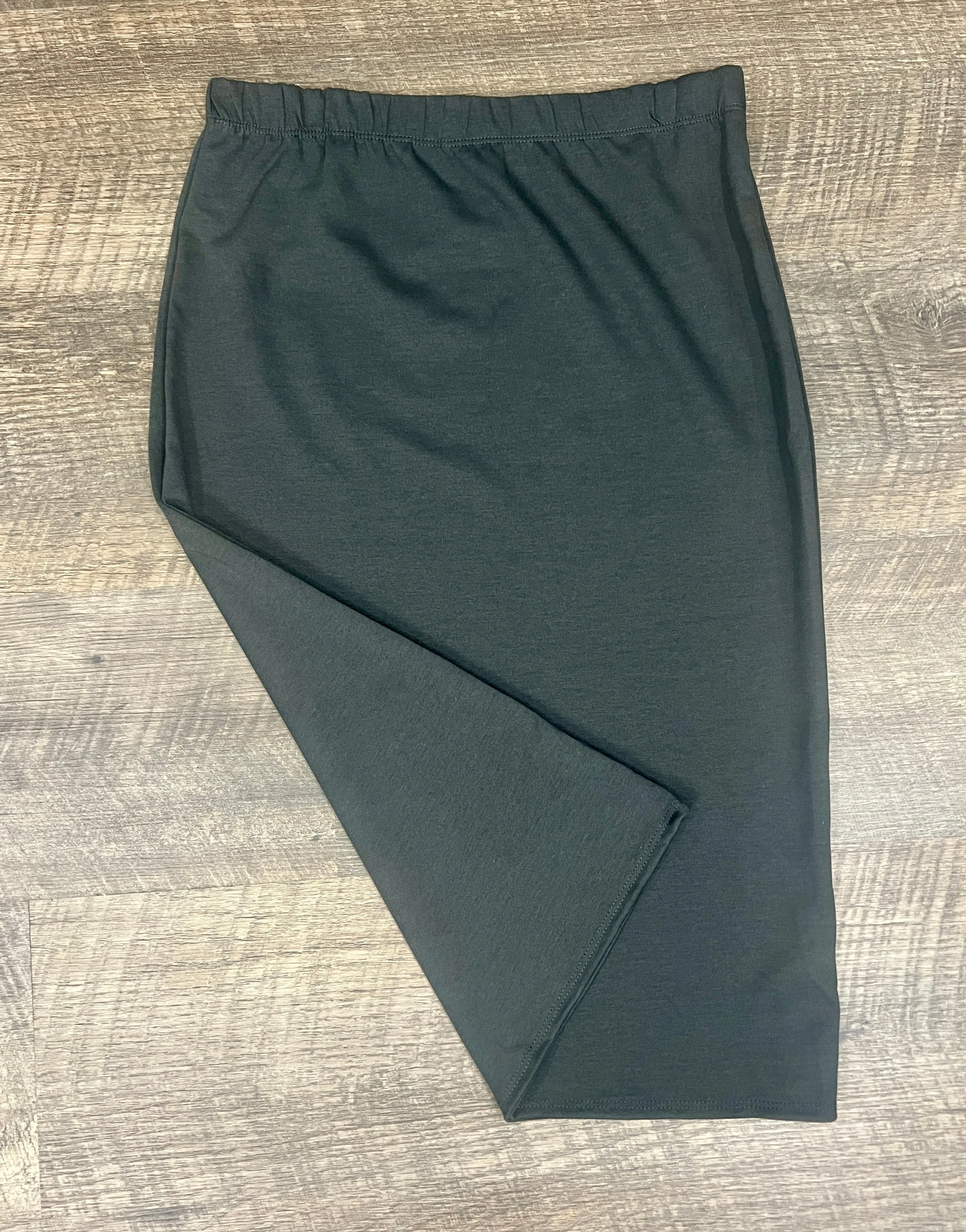 Lynn Black Pencil Skirt-Regular & Plus