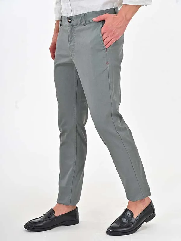 Men Brooklyn Fit Cotton Trouser