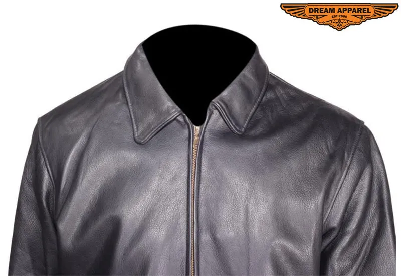 Mens Classic Fashion Leather Jacket