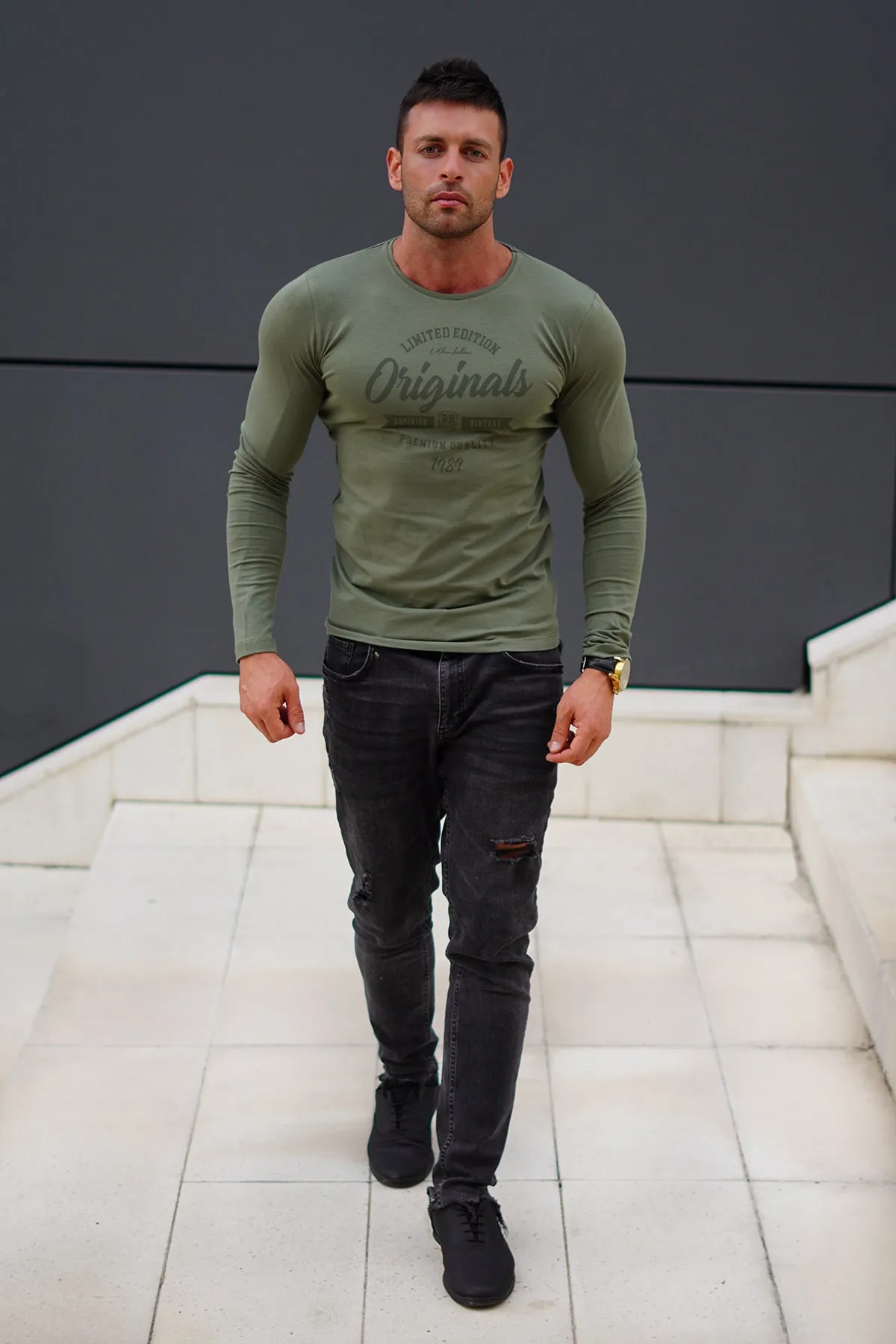 Mens Long Sleeve T-shirt "Originals" MD961