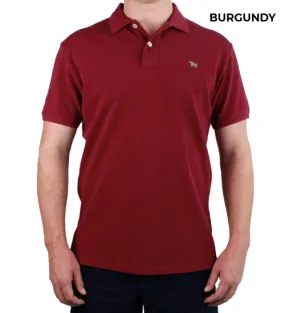 MENS - RINGERS WESTERN POLO - BURGUNDY