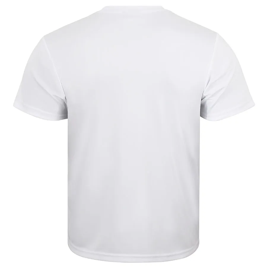 Mens Short Sleeve White Swim Top