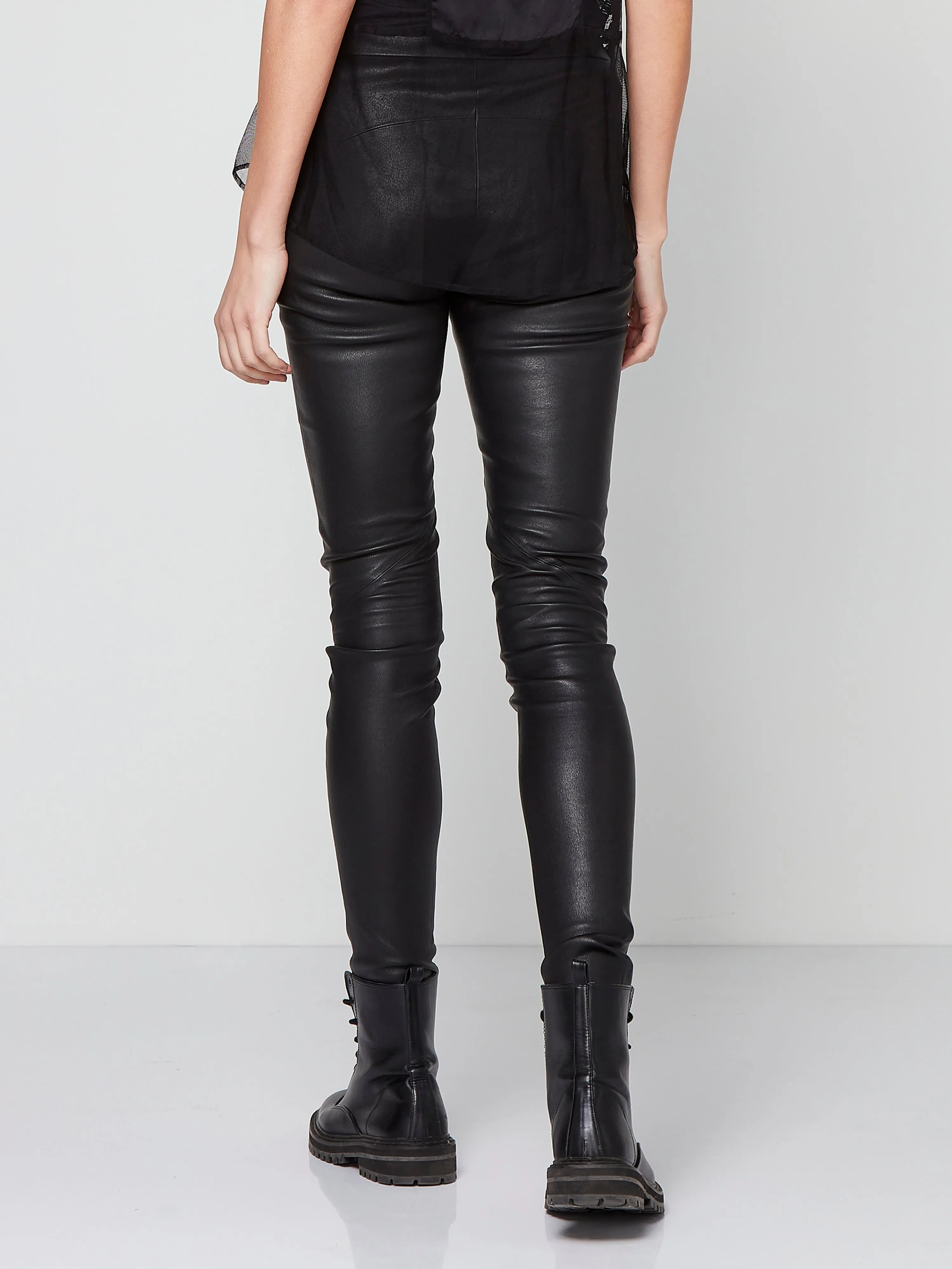 MILJA leather leggings - Black