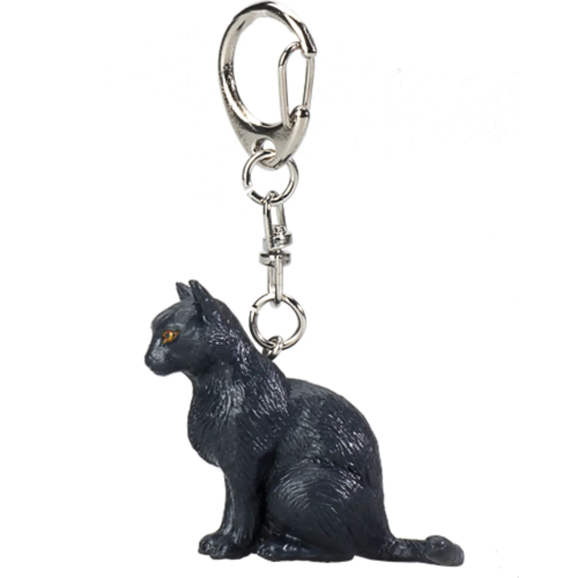 Mojo Sitting Black Cat Keyring