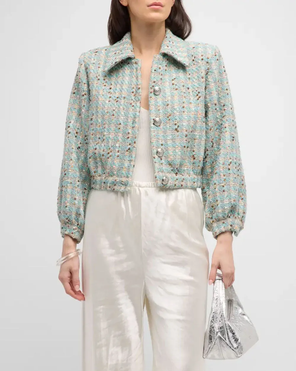 Multi Tweed Bridges Crop Jacket