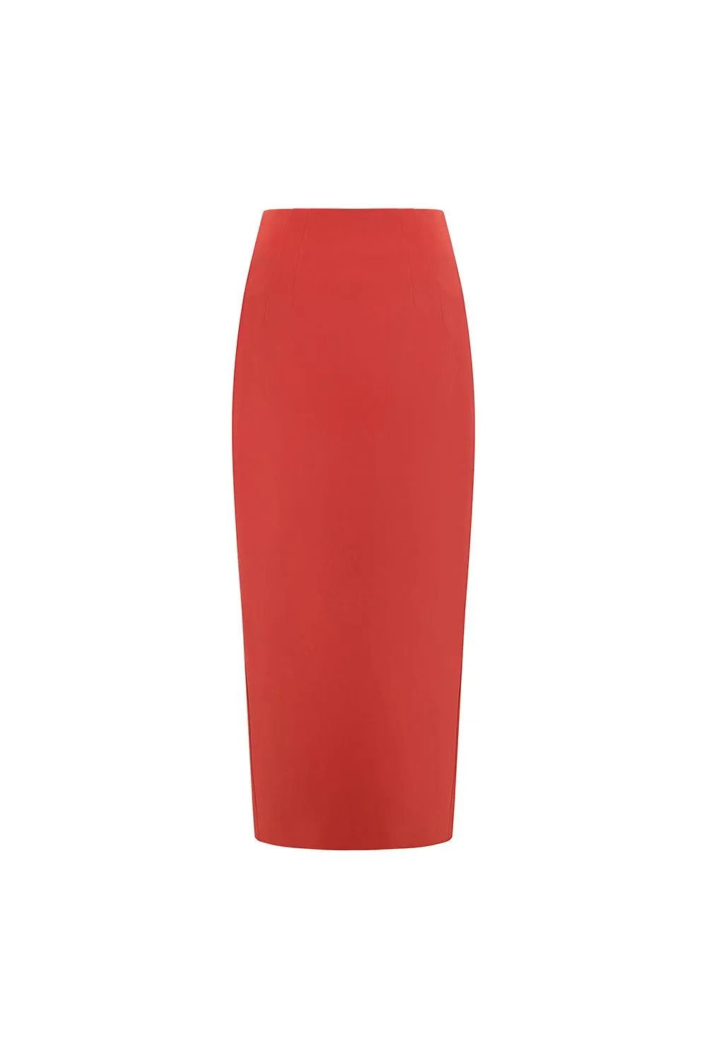 Murcia Pencil Basic Crepe Midi Skirt