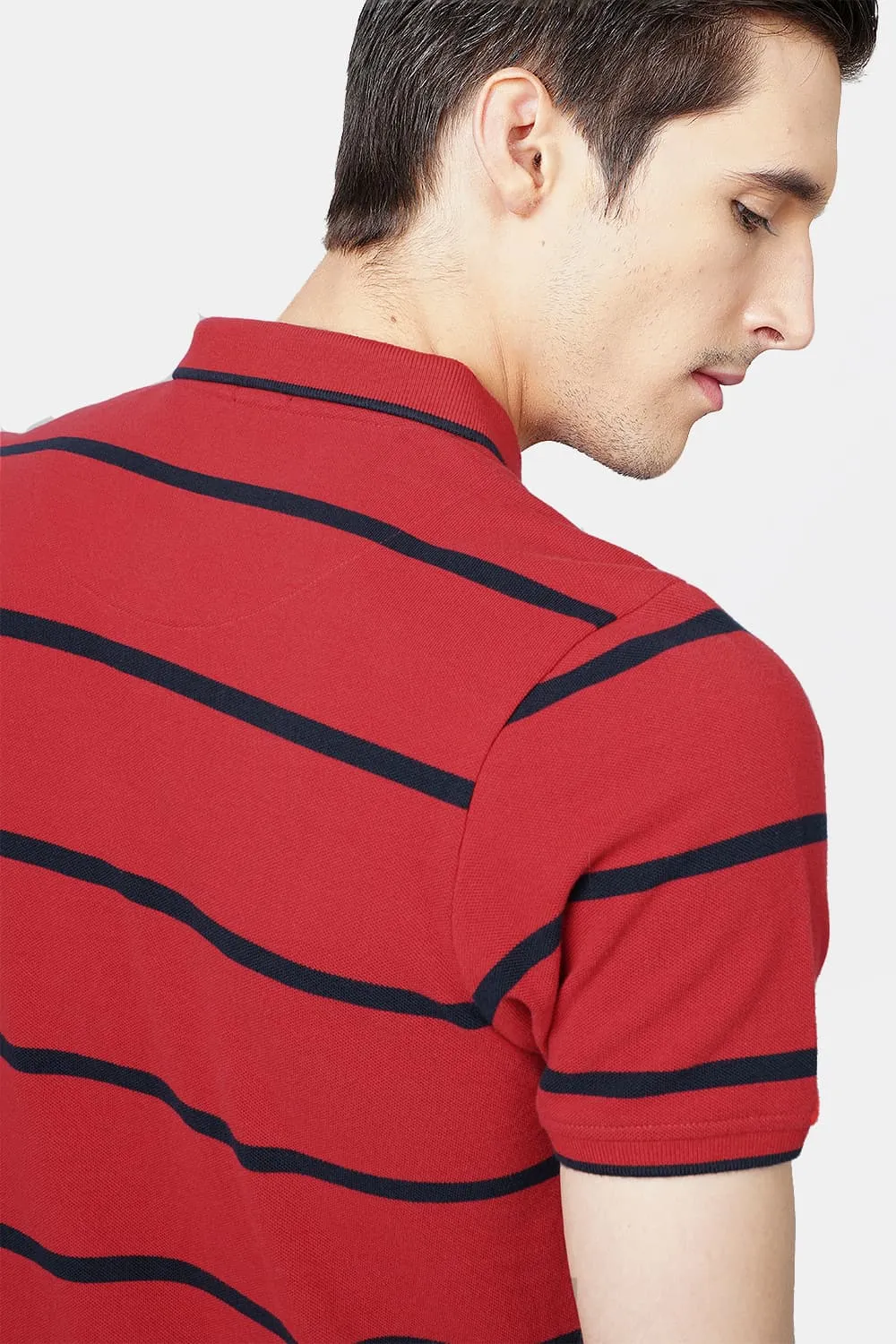 Muscle Fit Polo Stripes T.Shirt