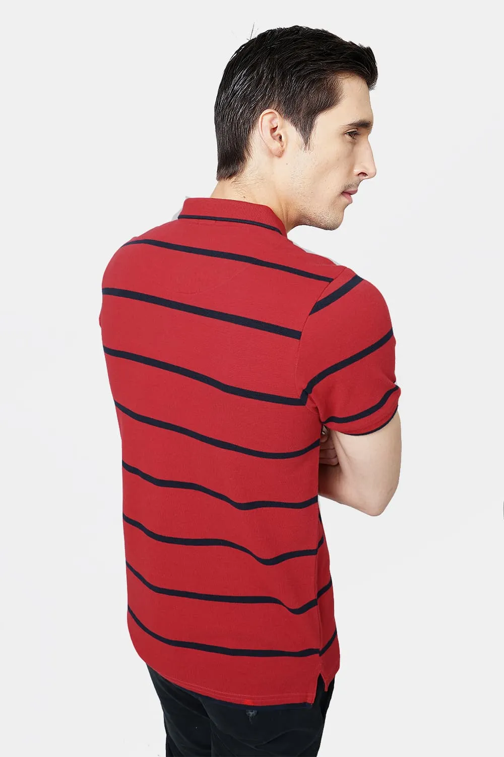 Muscle Fit Polo Stripes T.Shirt