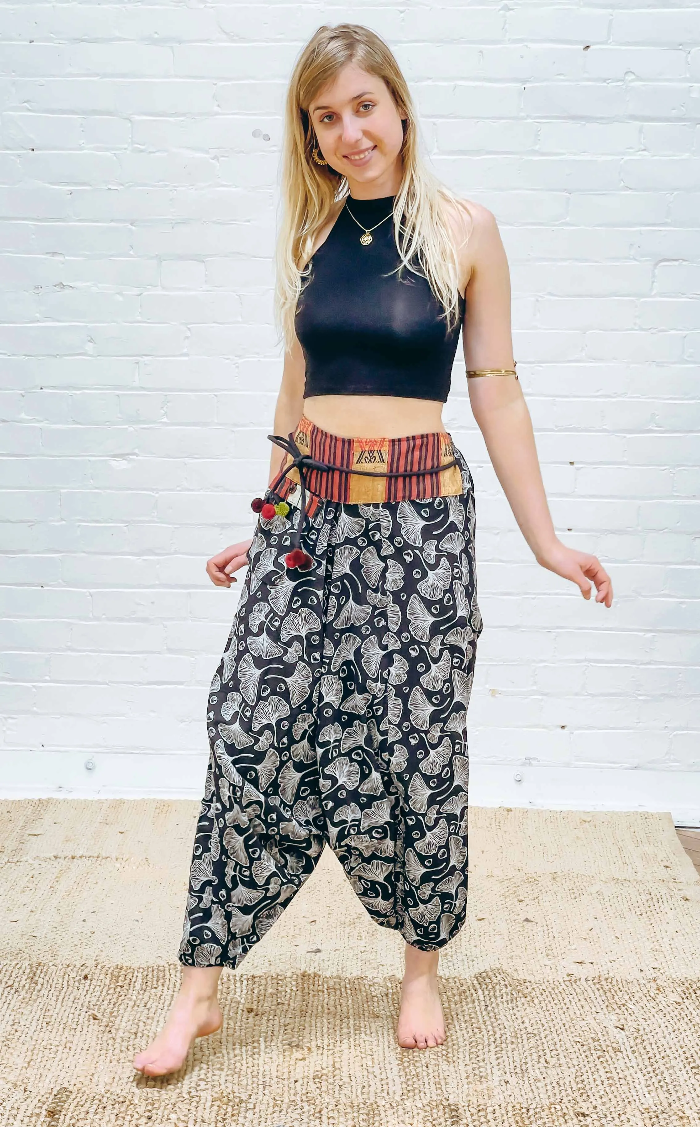 Naga Pom Pom trim Aladdin Pant