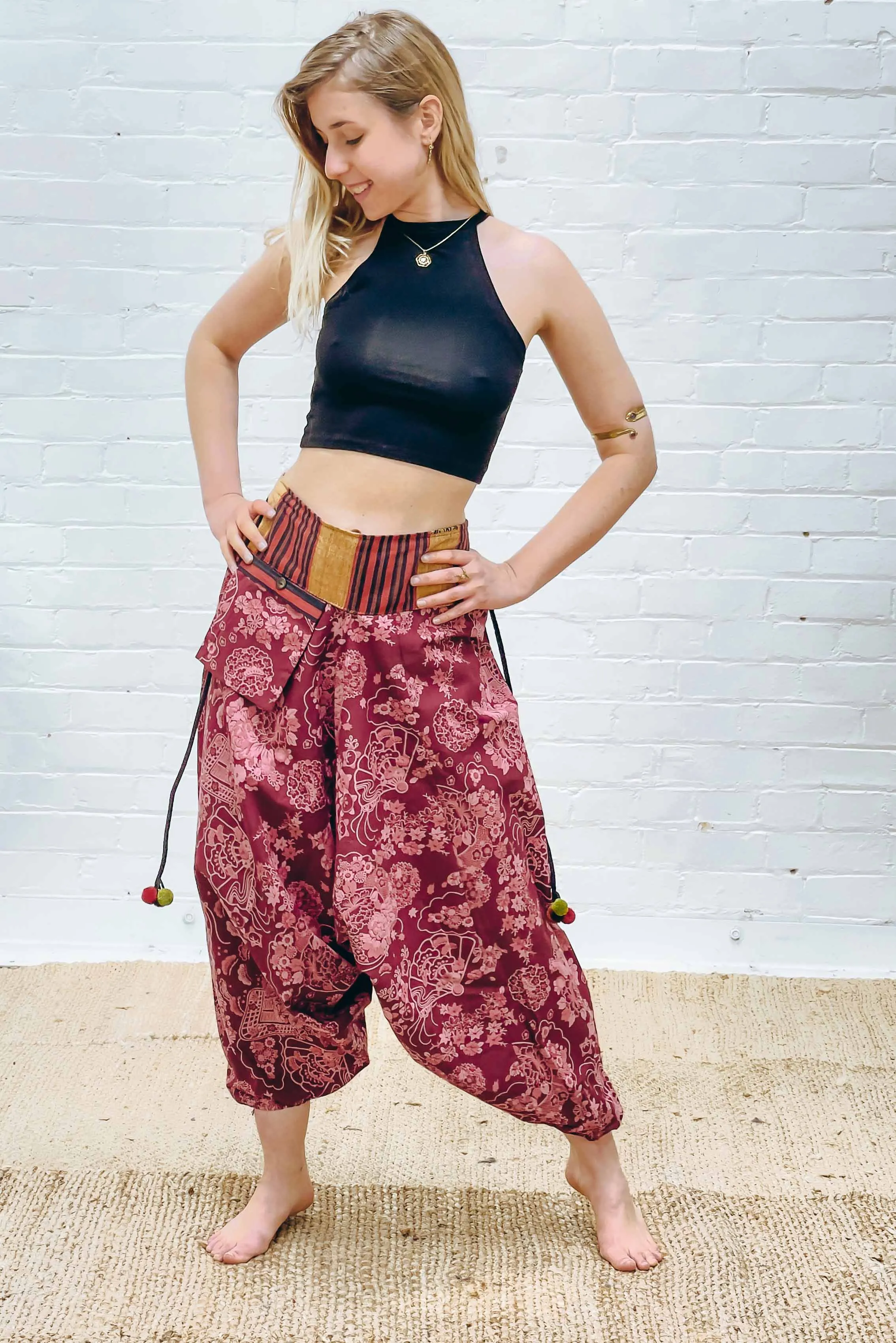 Naga Pom Pom trim Aladdin Pant