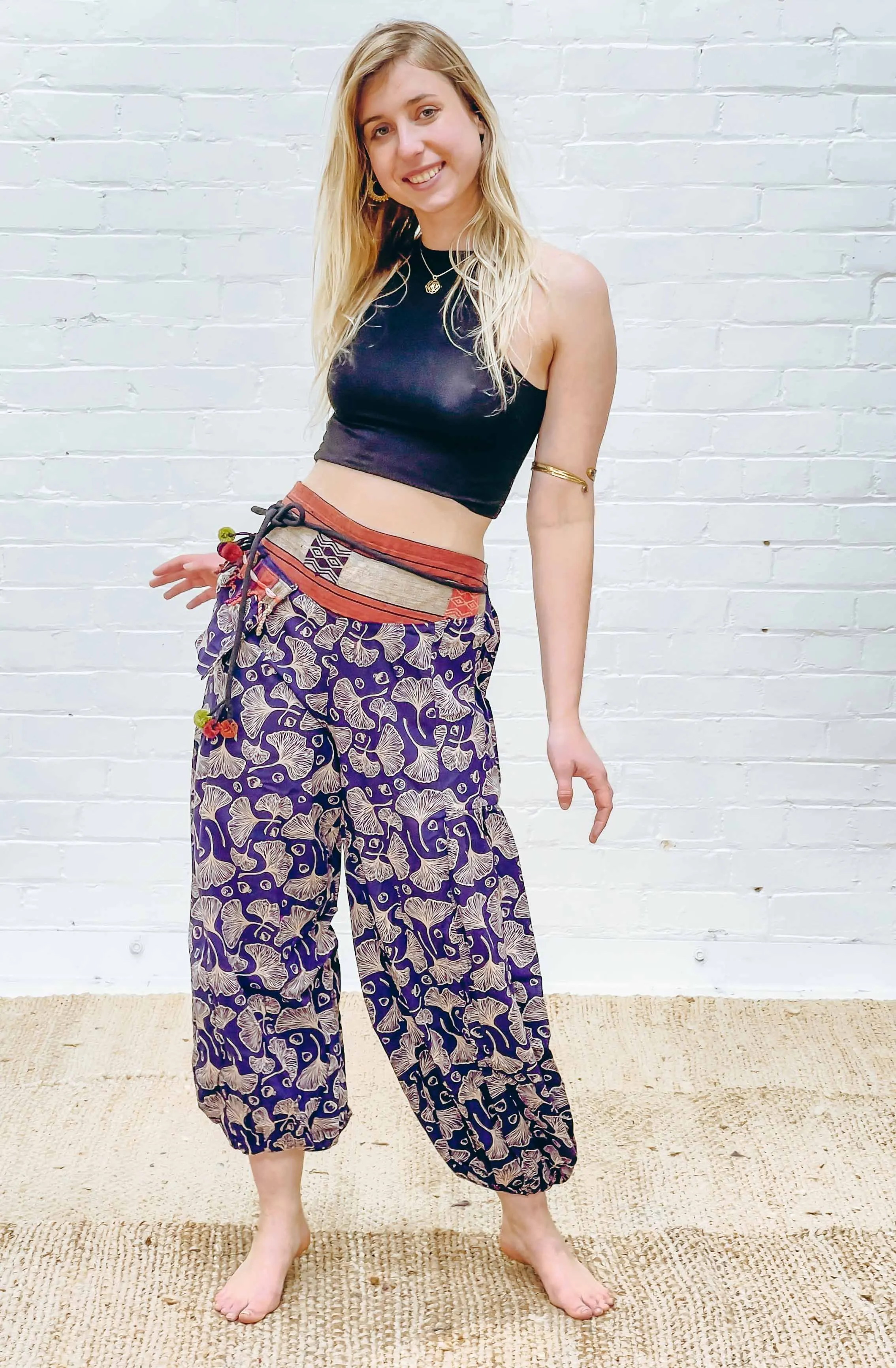 Naga Pom Pom trim Aladdin Pant