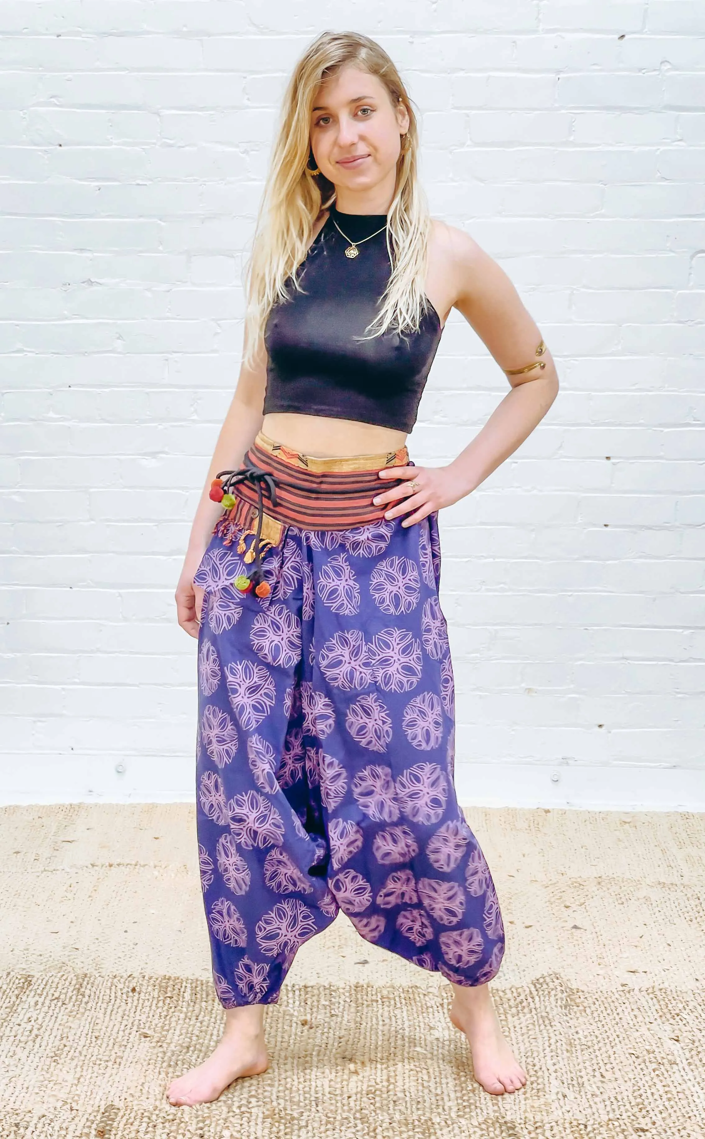 Naga Pom Pom trim Aladdin Pant