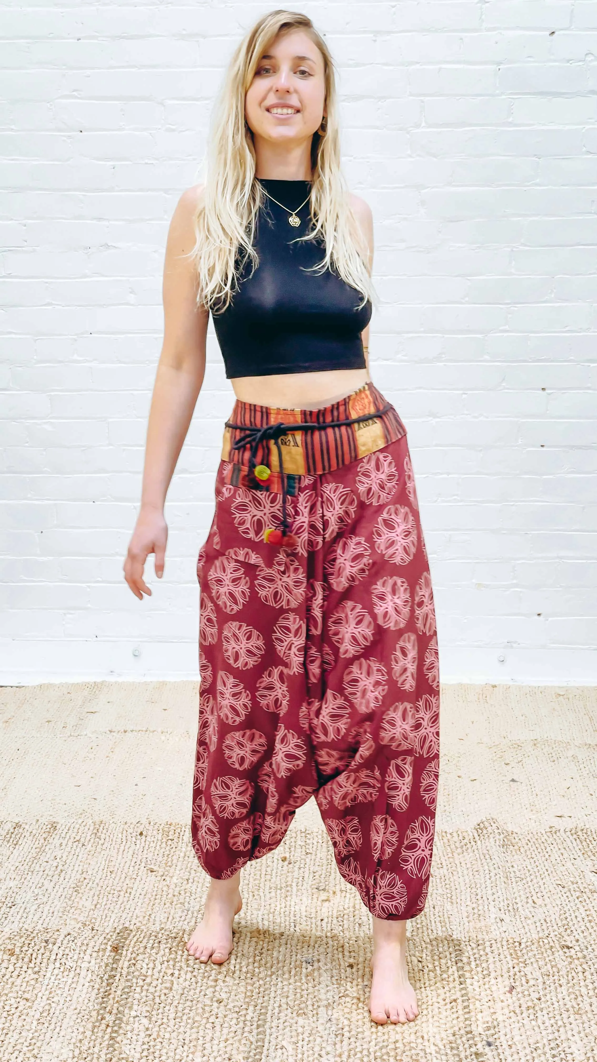 Naga Pom Pom trim Aladdin Pant