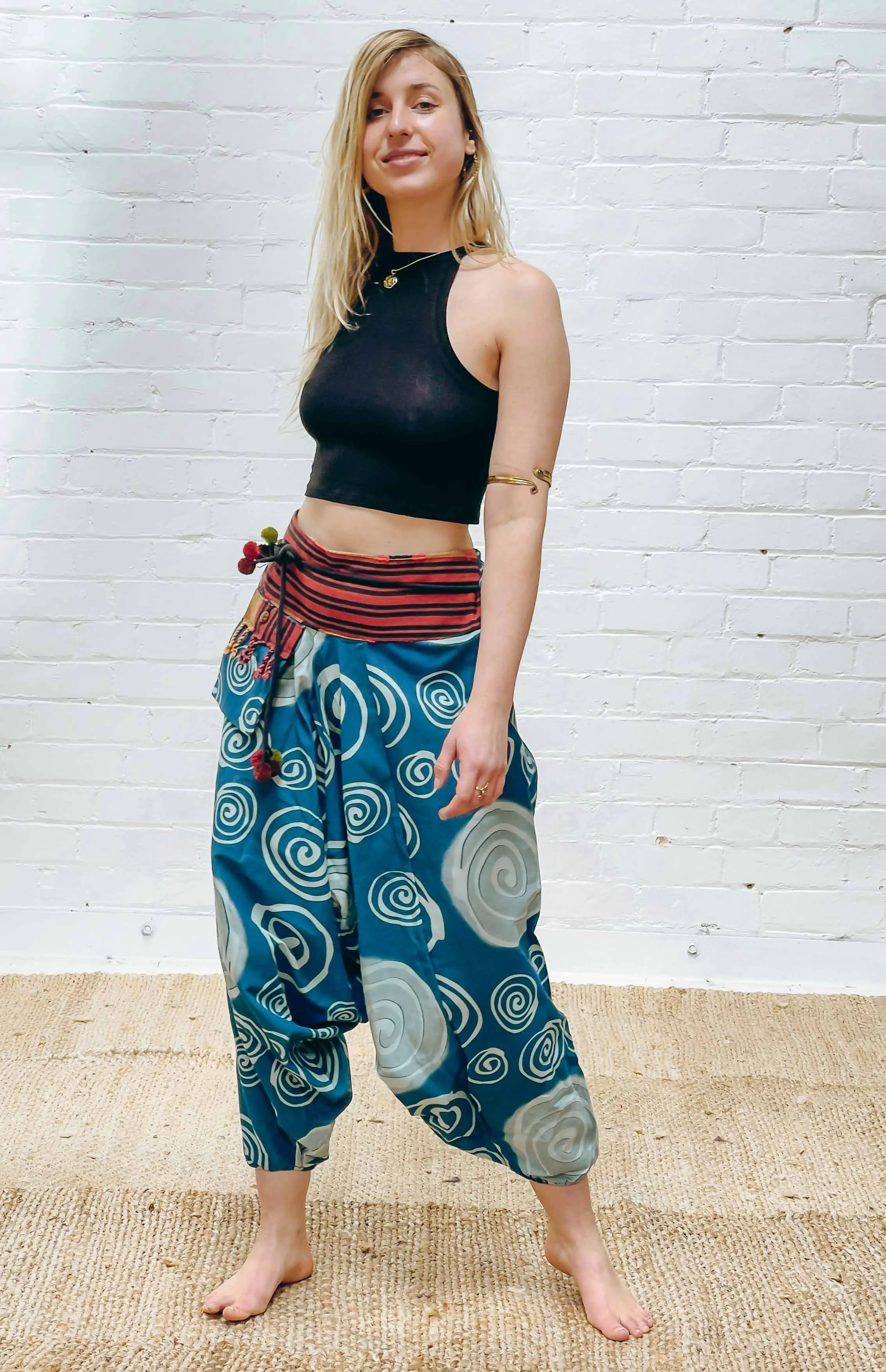 Naga Pom Pom trim Aladdin Pant