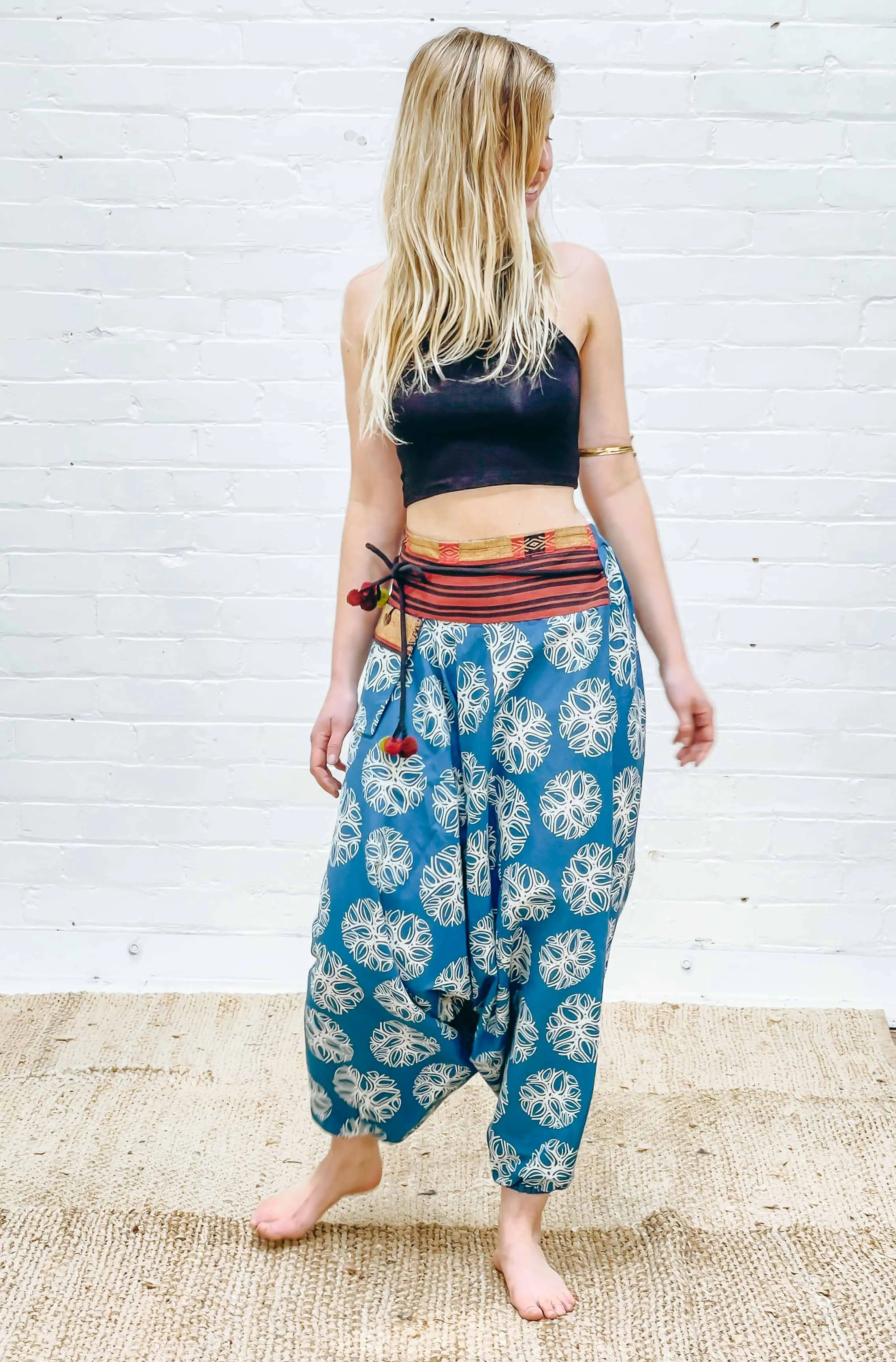 Naga Pom Pom trim Aladdin Pant