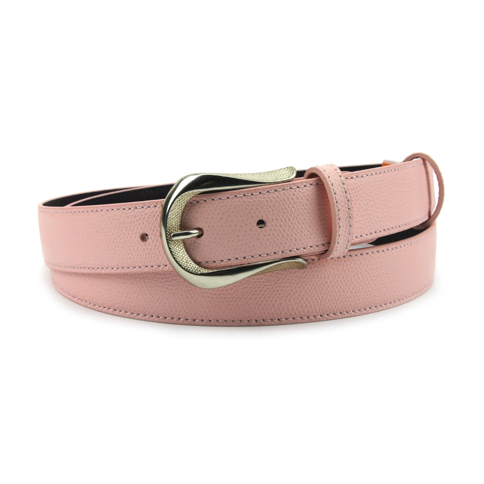 Narrow Pastel Pink Novak Style Belt