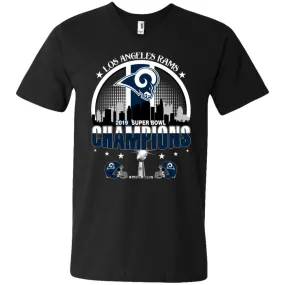 Nfl – Los Angeles Rams 2019 Super Bowl Champions Football Men V-Neck T-Shirt