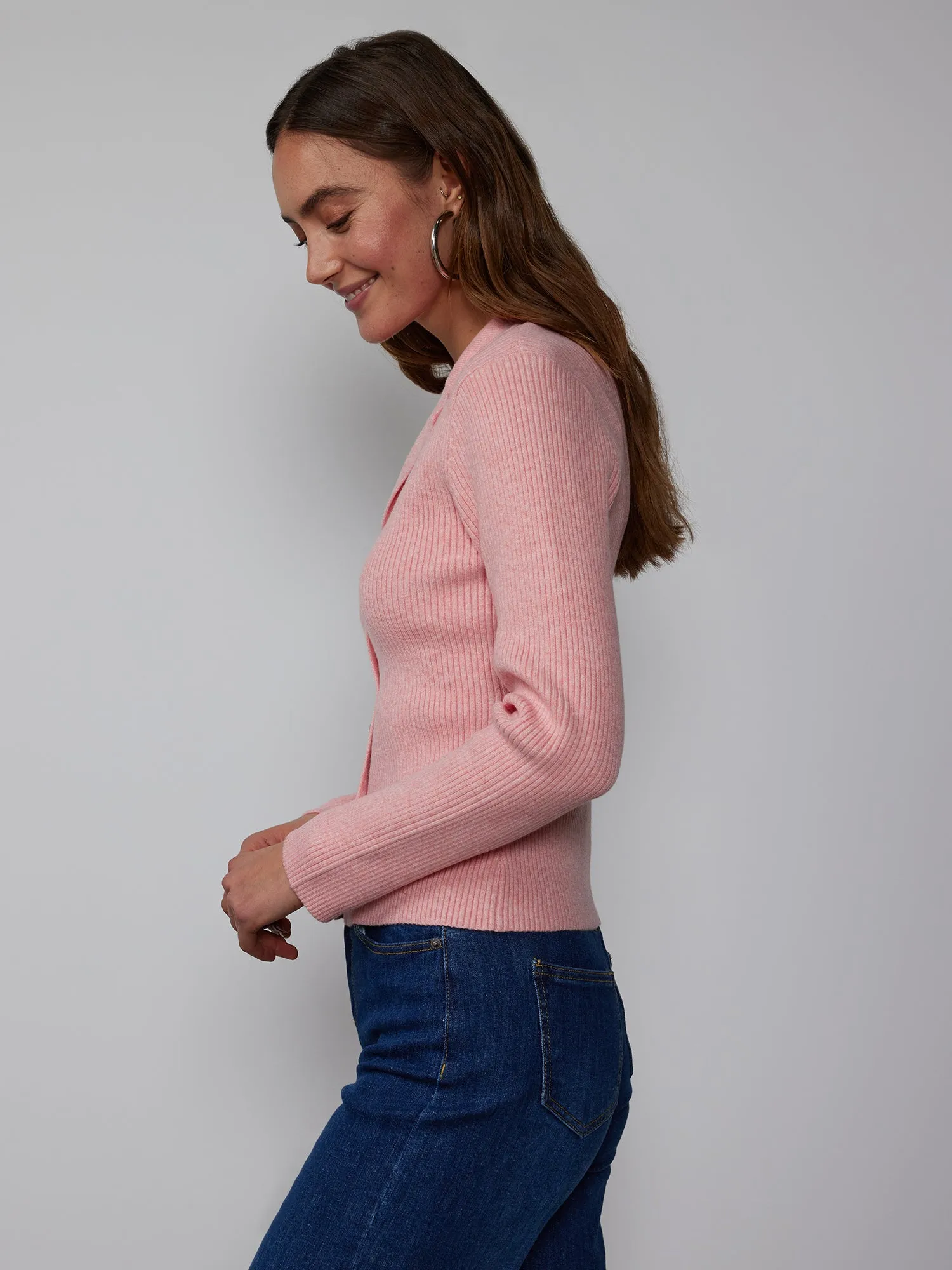 Notch Collar Cardigan