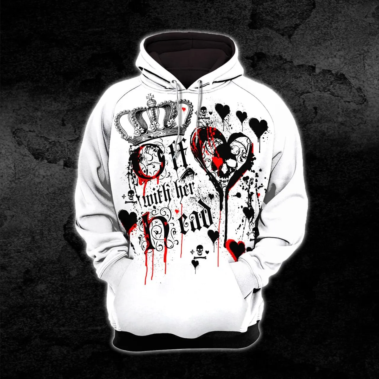 Off With Her Skull Gothic Combo Hoodie and Leggings