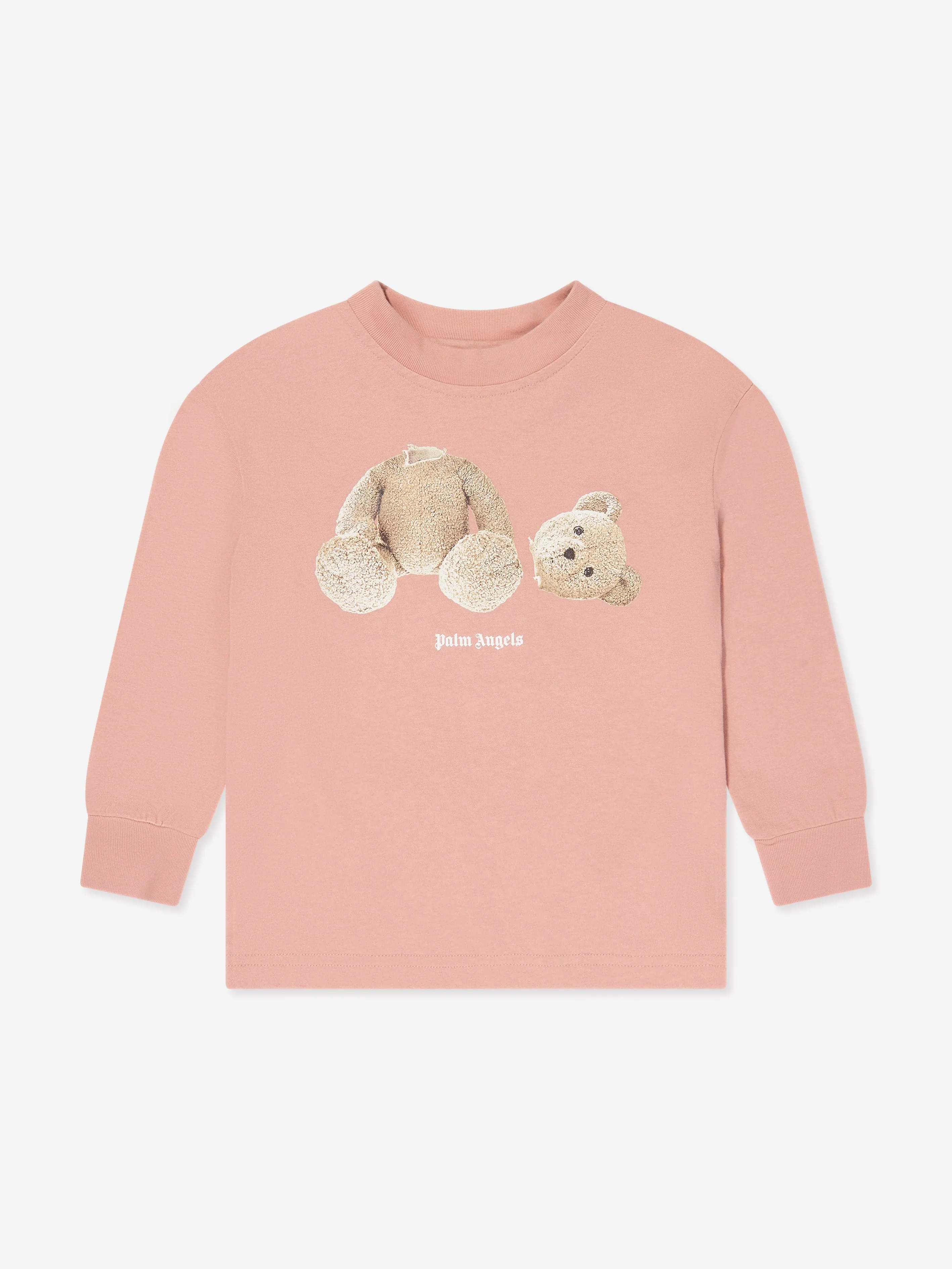 Palm Angels Girls Bear Long Sleeve T-Shirt