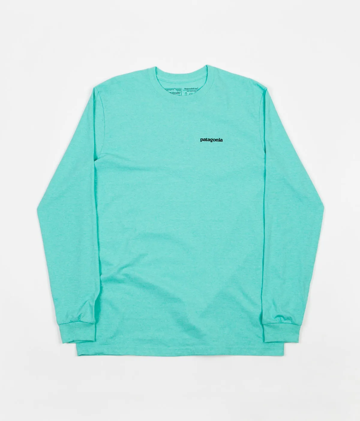 Patagonia P-6 Logo Responsibili-Tee Long Sleeve T-Shirt - Vjosa Green