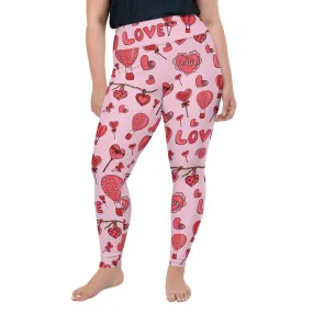 Pink Love Plus Size Leggings