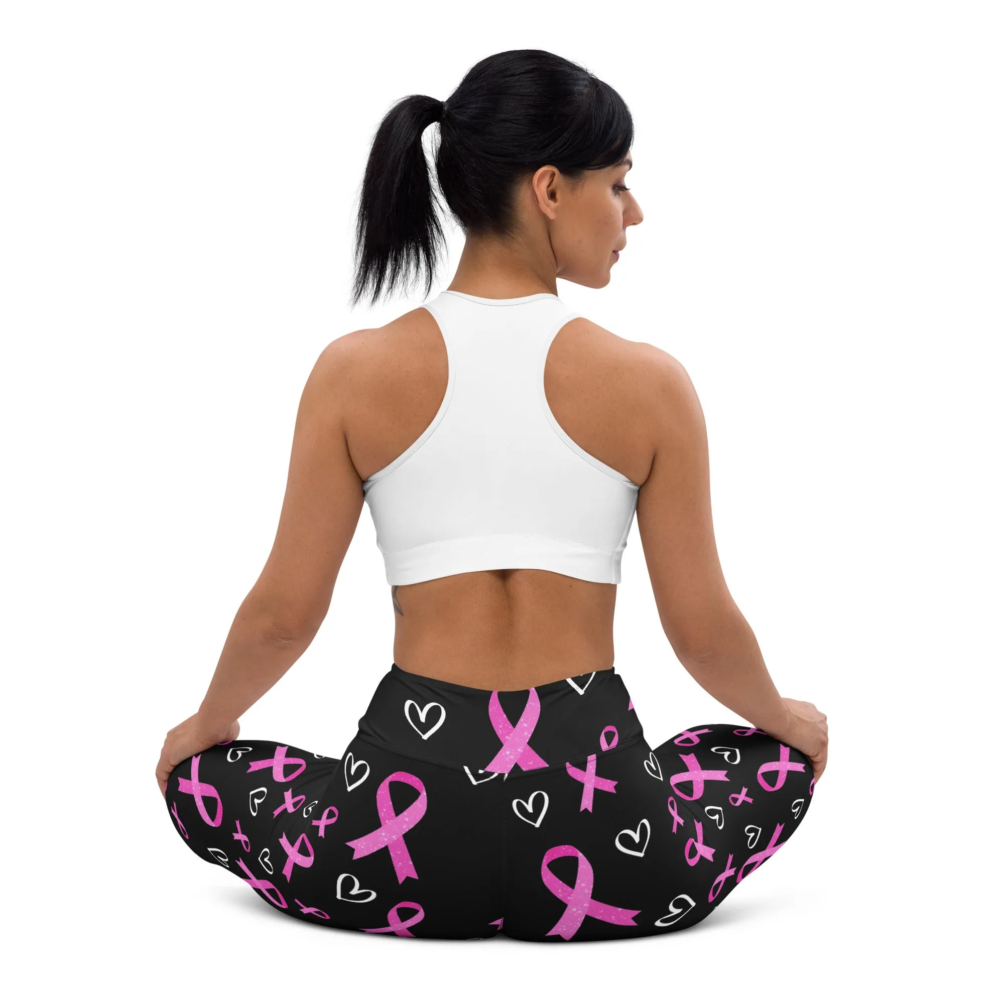 Pink Ribbon Yoga Leggings