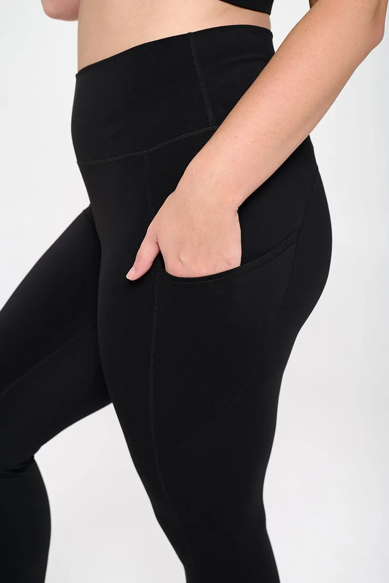 Plus Size Ultra-Soft Tech Pocket Active Leggings