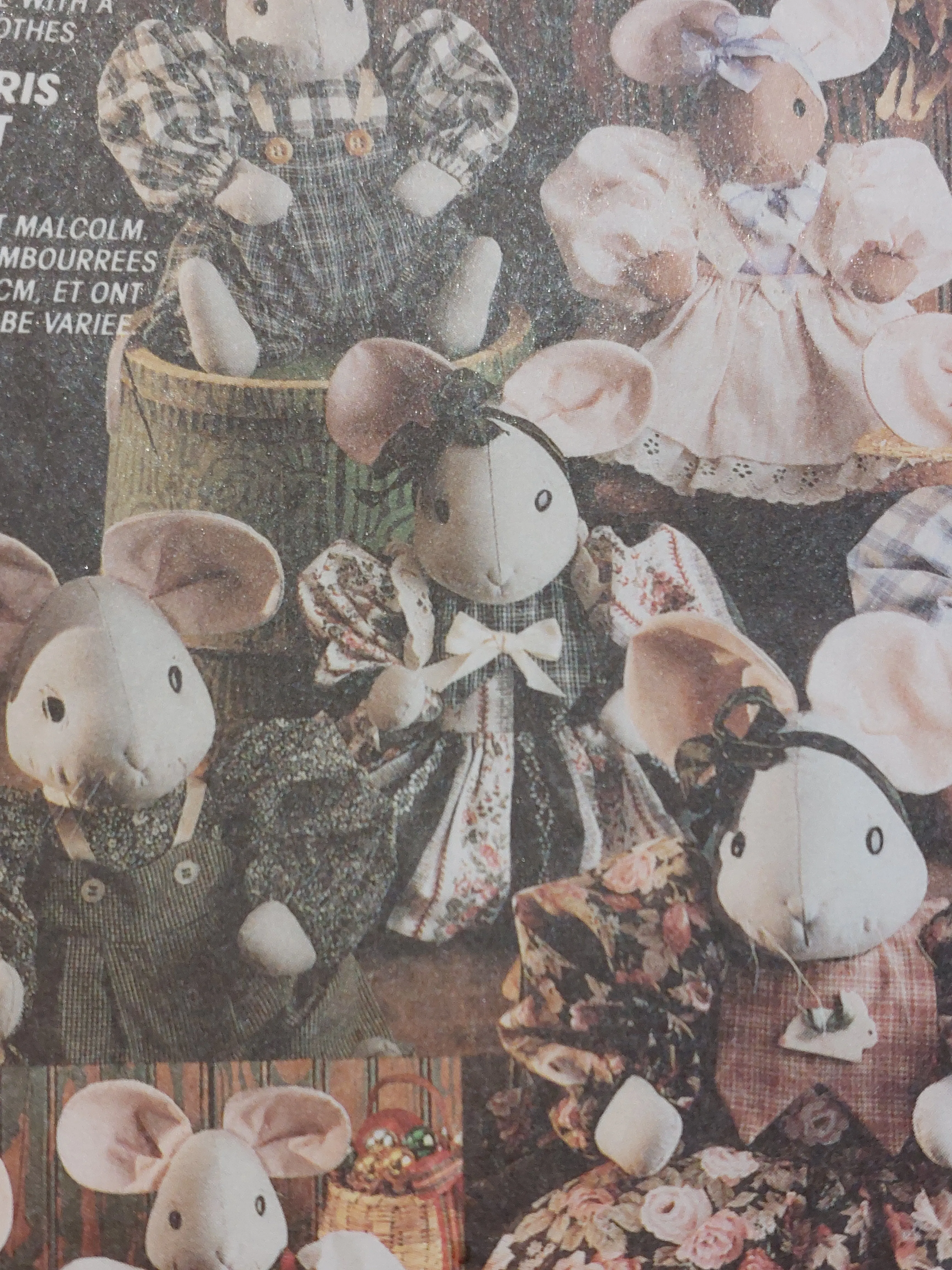 Preloved McCalls 5350 Sewing Pattern - 15" Molly & Malcolm Mice with Clothes