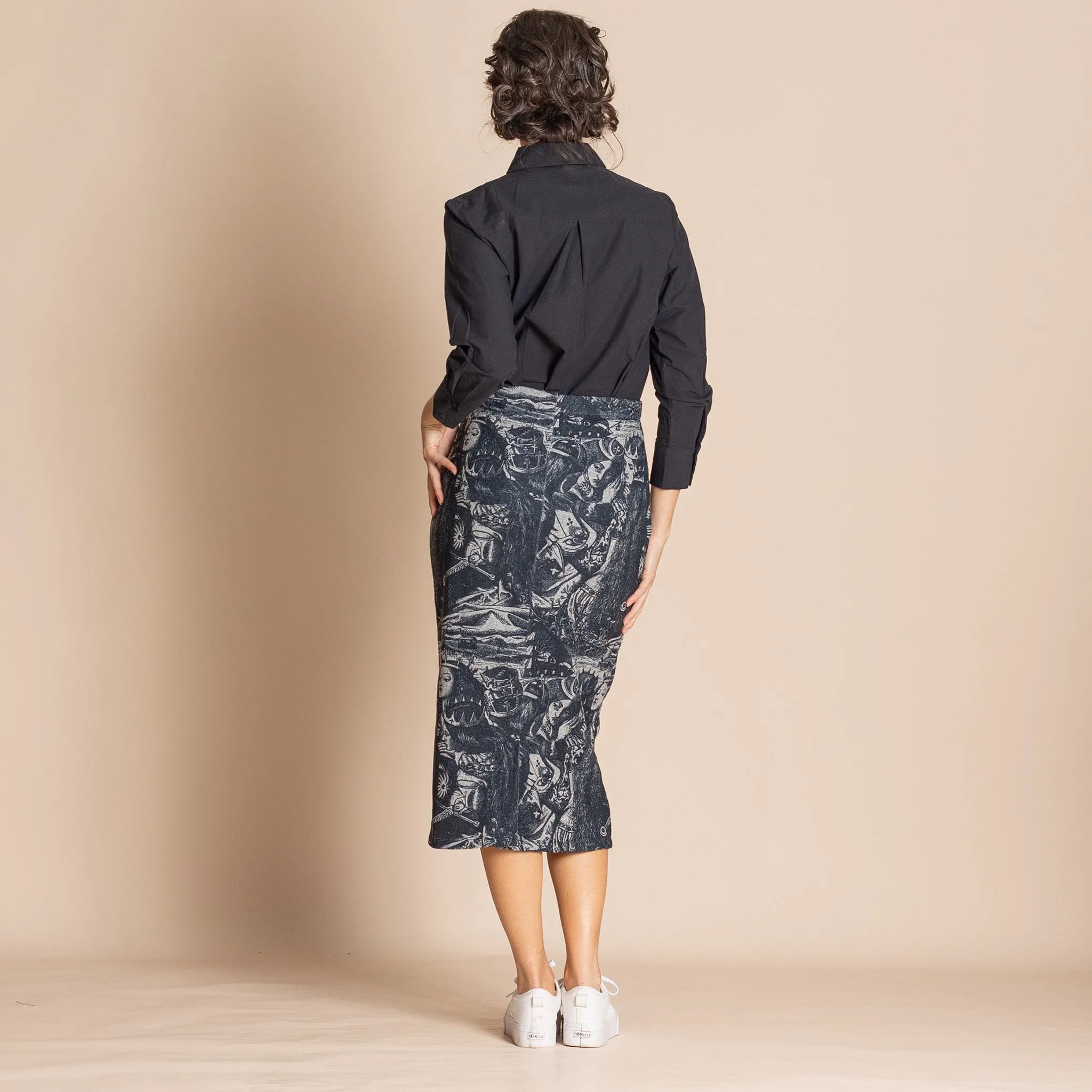 queens knit pencil skirt