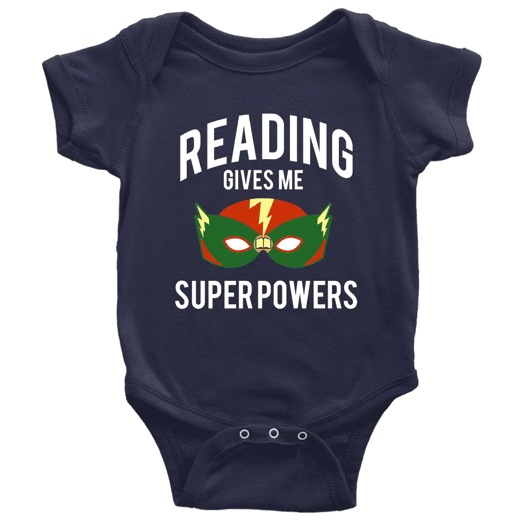 "Reading gives me"BABY BODYSUITS