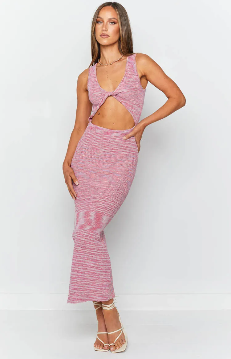 Ravenna Cut Out Maxi Dress Pink