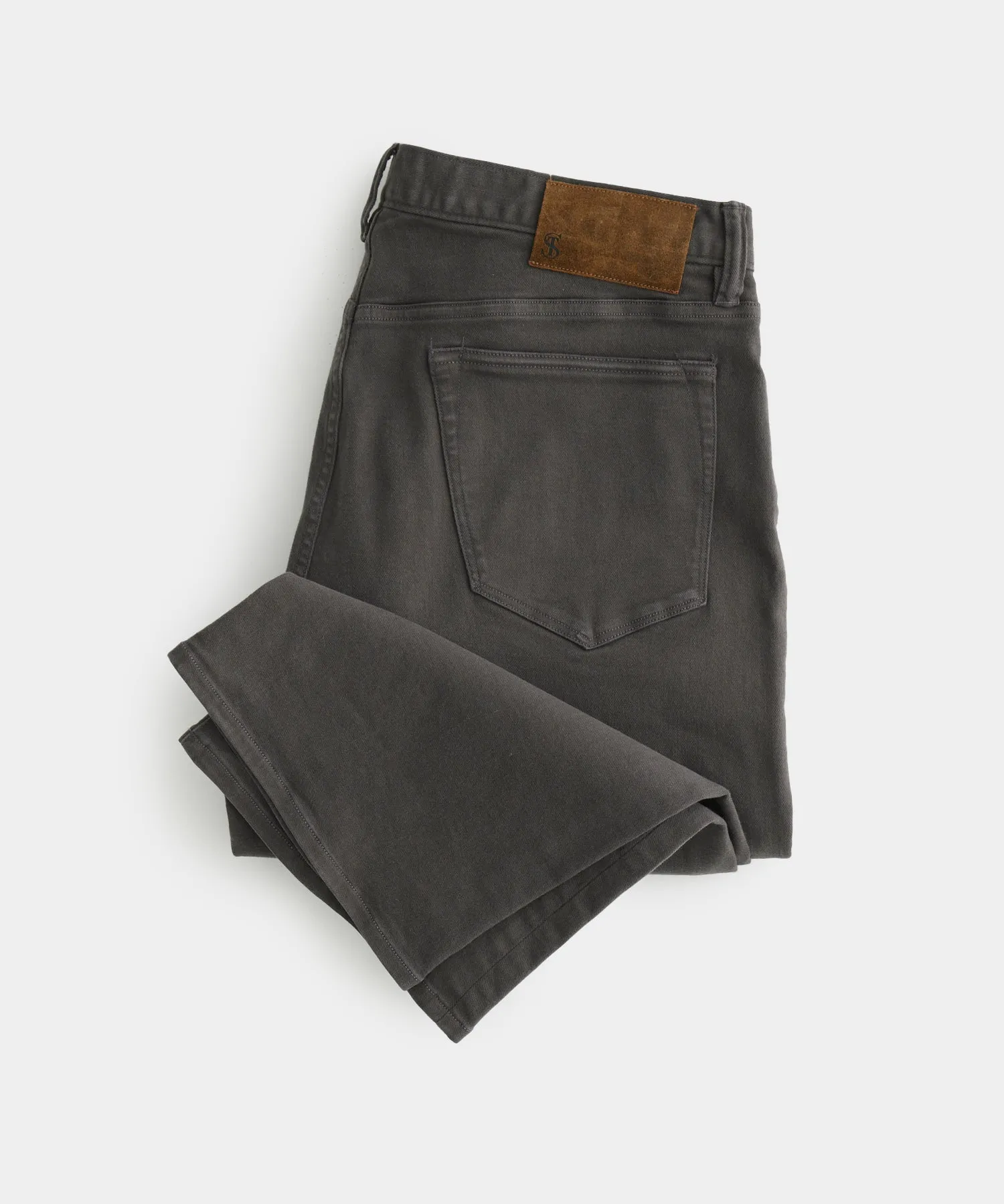 Relaxed Fit 5-Pocket Chino in Dark Granite