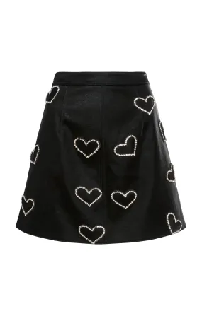 Rhinestone Hearts Palo Skirt