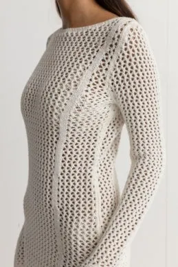 RHYTHM Seashell Crochet dress