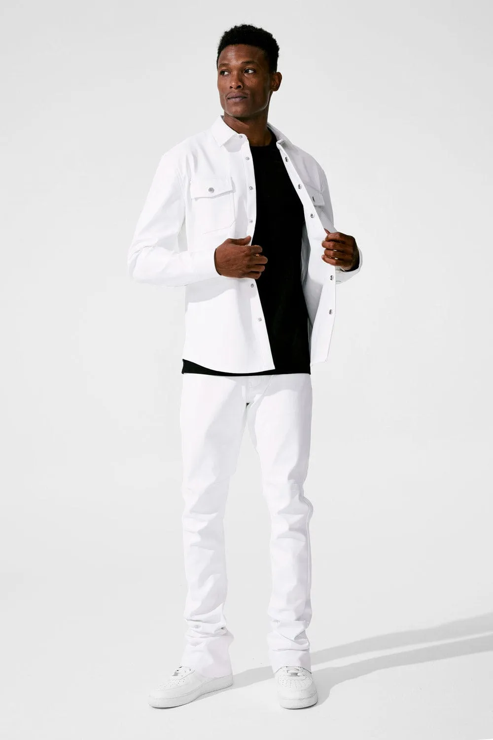 Ross Stacked - Thriller Pants (White)