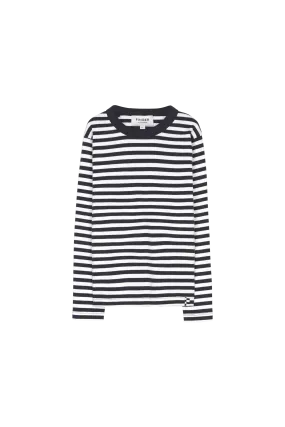 SAILING Winter Black / Ecru Stripes - Long Sleeve T-Shirt