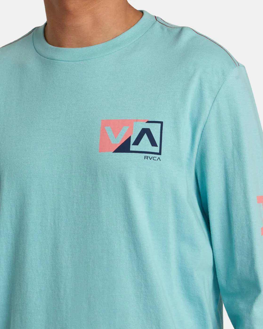 Shifted Long Sleeve Tee - Nile Blue