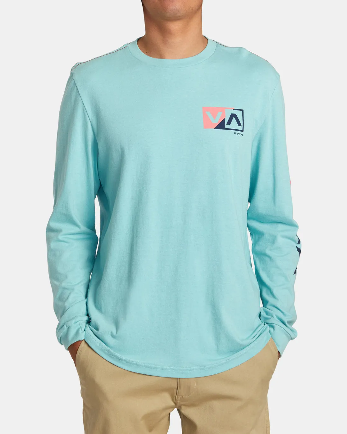 Shifted Long Sleeve Tee - Nile Blue