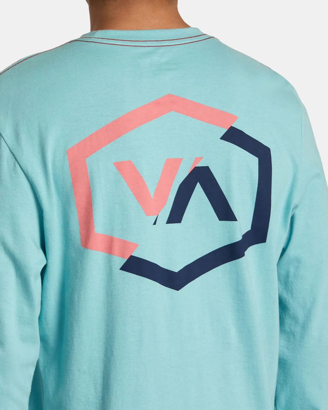 Shifted Long Sleeve Tee - Nile Blue