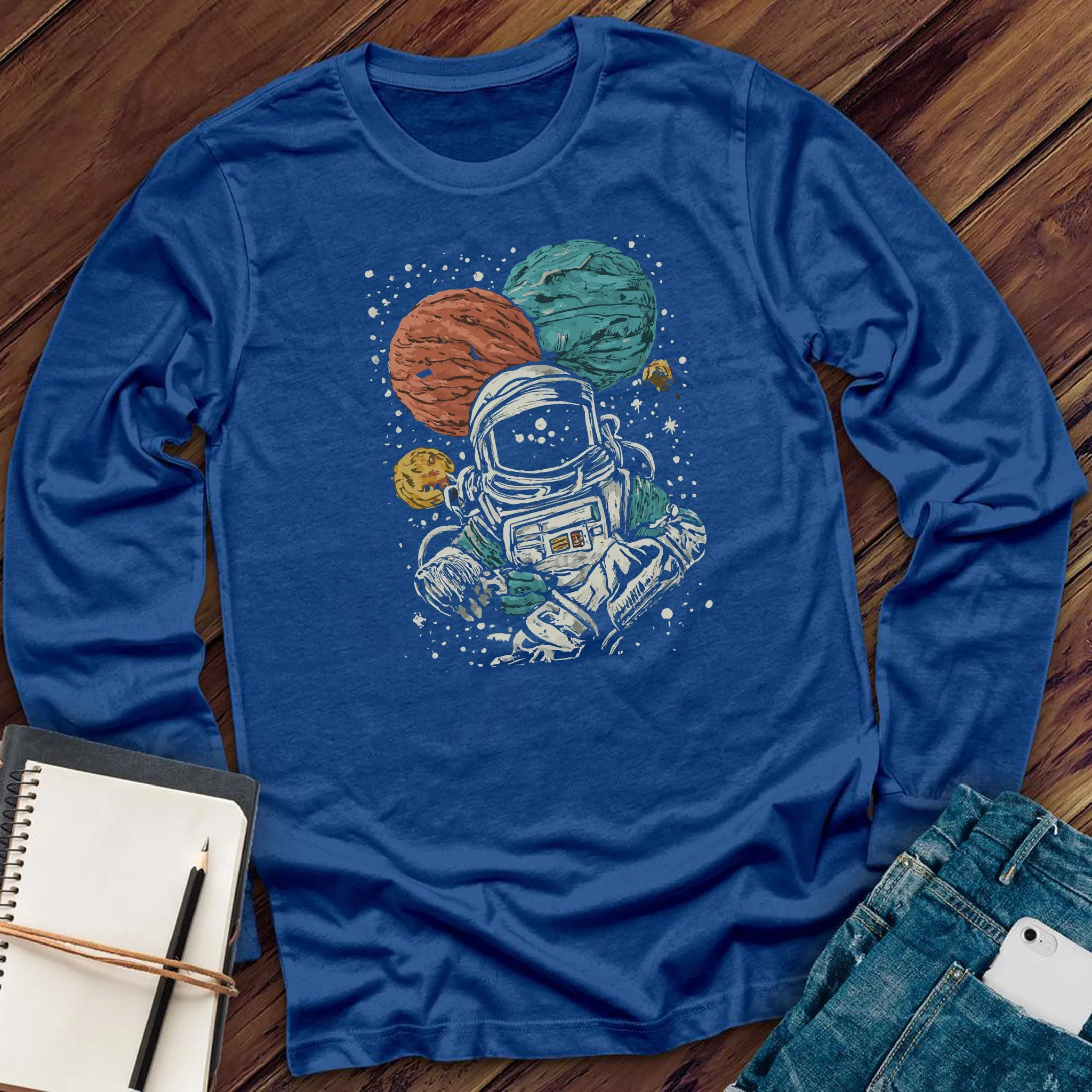 Sketched Astronaut Long Sleeve